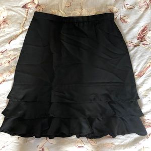 Silk Kenzo Paris ruffled mini skirt